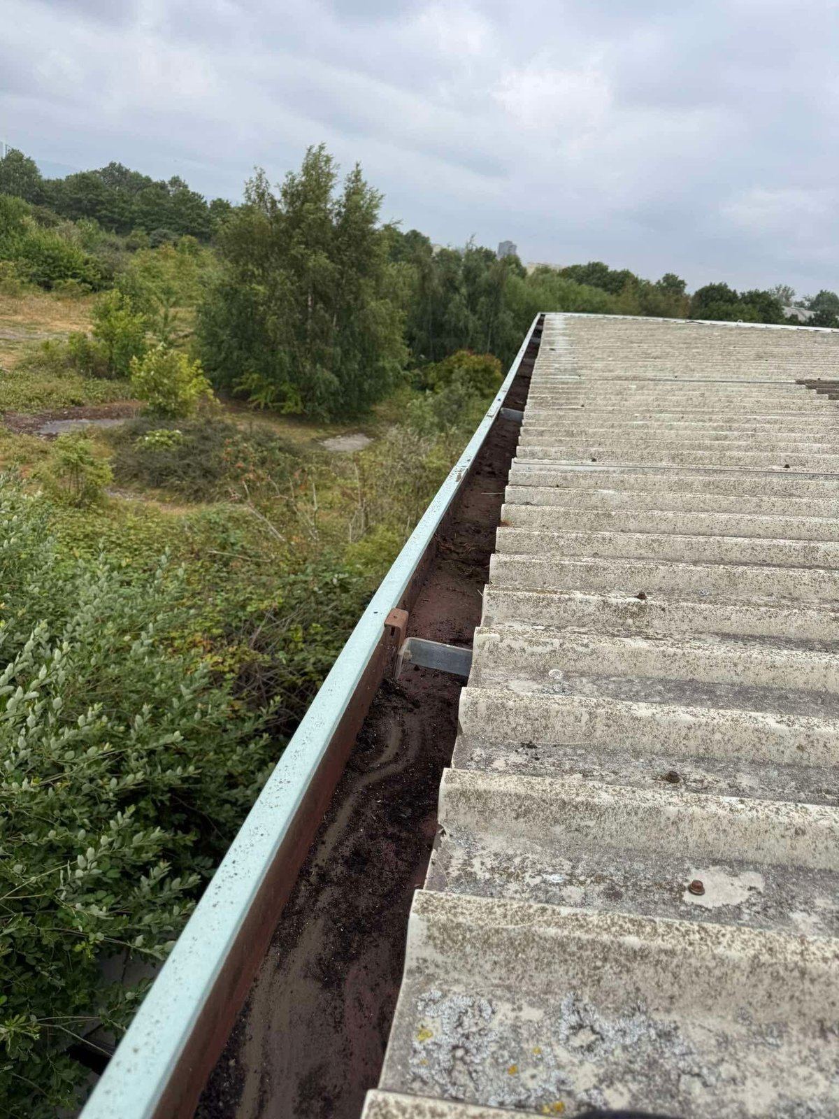 Cleared commercial gutter run by IGM, commercial gutter cleaning in Teesside