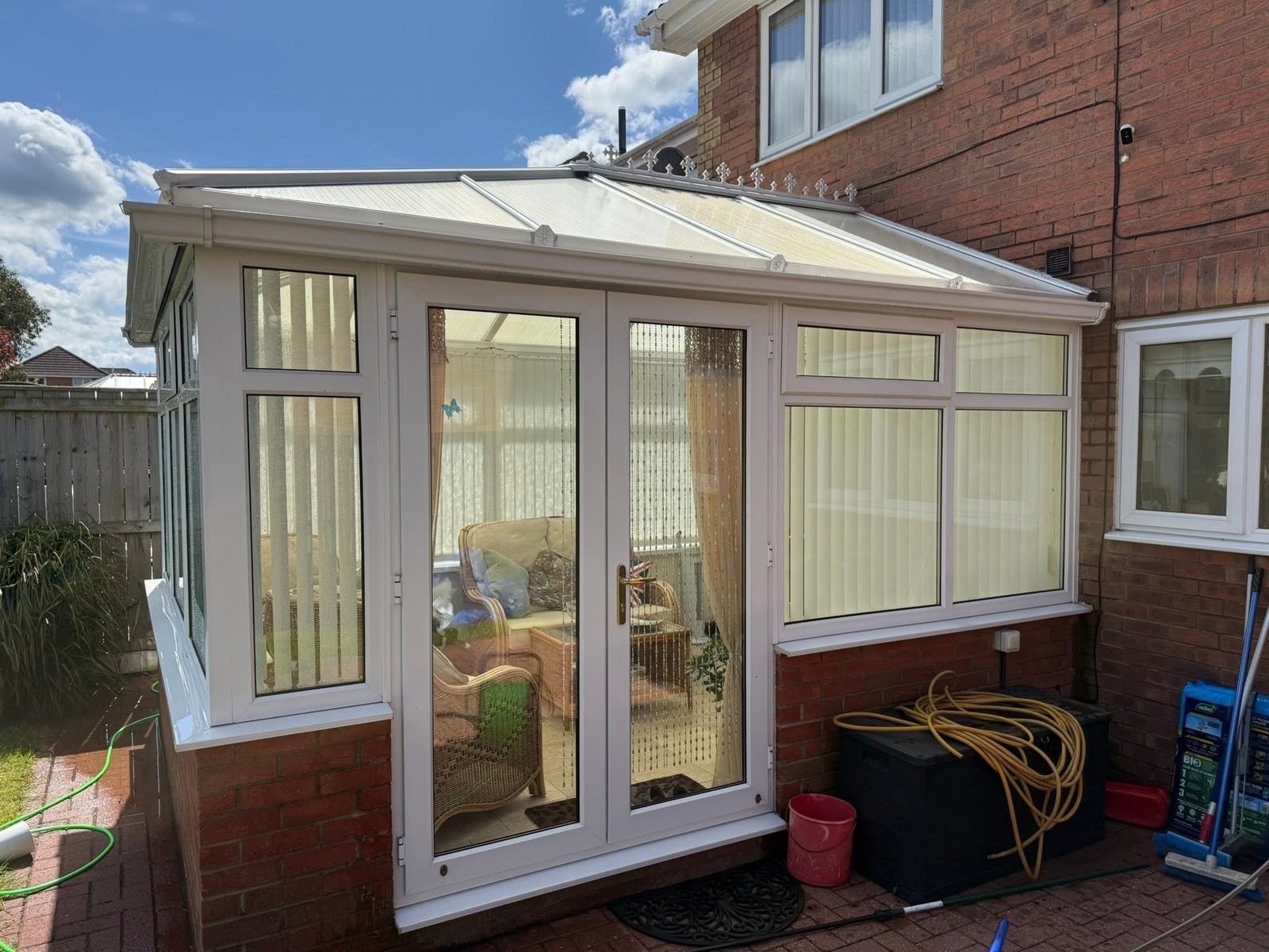Conservatory roof and frame cleaning, conservatory cleaning in Eaglescliffe  Teesside by IGM