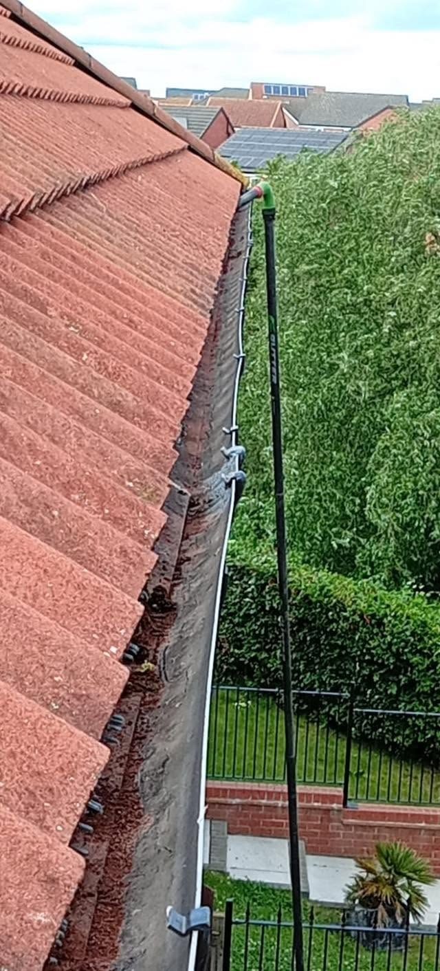 Roofline and gutter edge, gutter cleaning in Norton  Teesside by IGM