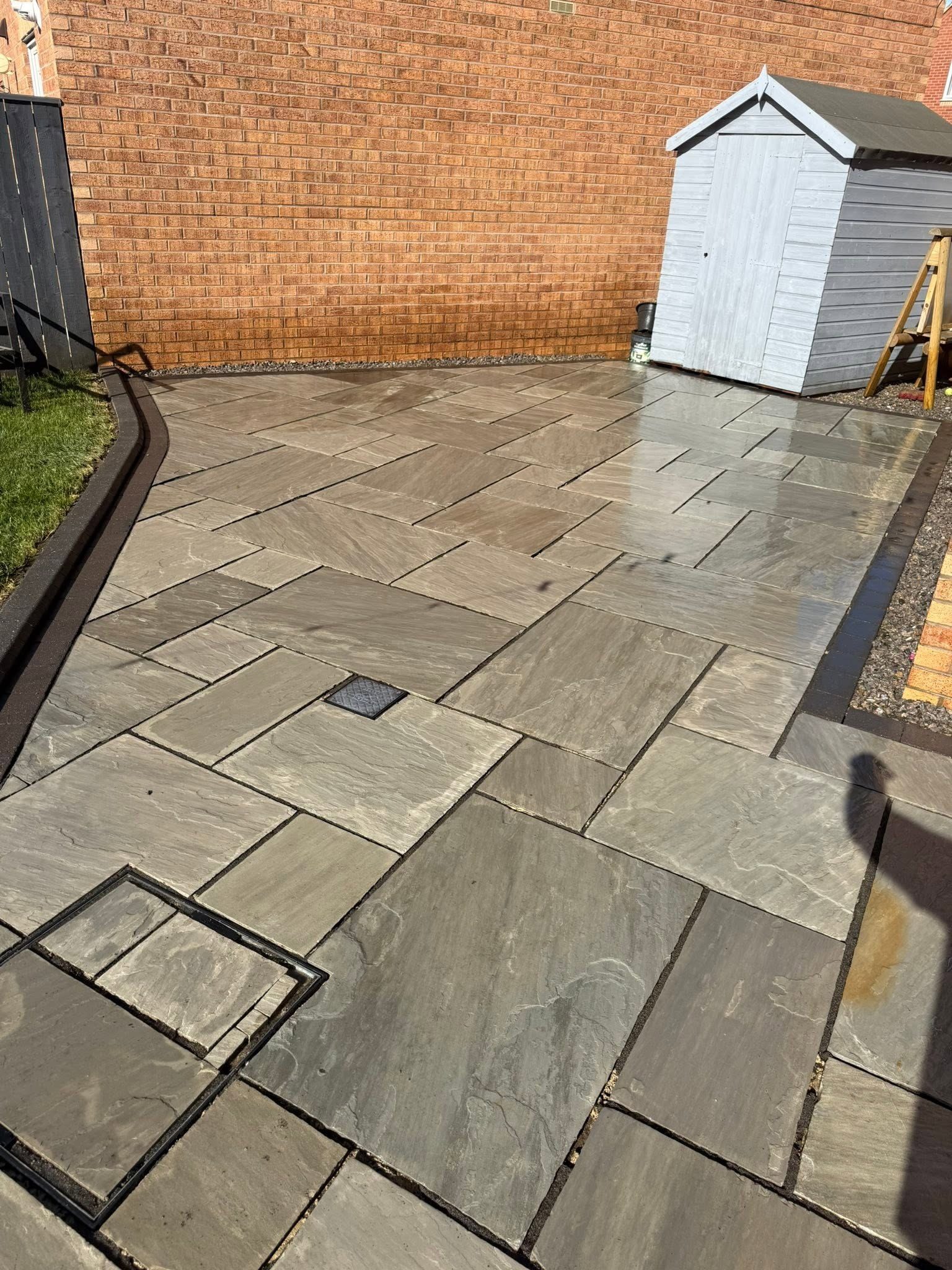 Patio slab cleaning, patio cleaning in Ingleby Barwick  Teesside by IGM